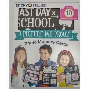 Sticky Bellies Picture Me Proud Photo Memory Cards Set Missing 1st Day of School